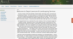 Desktop Screenshot of depotlawncare.com