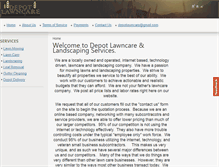 Tablet Screenshot of depotlawncare.com